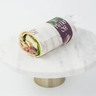 Wrap z smażonym halloumie