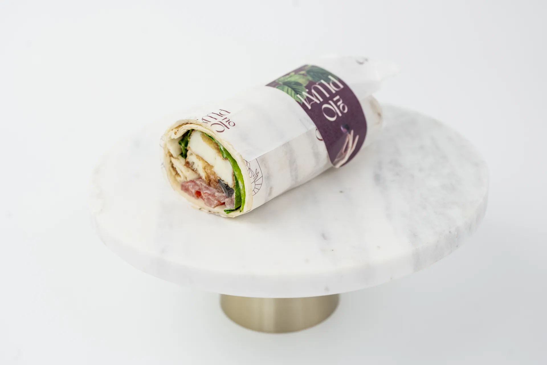 Wrap z smażonym halloumie