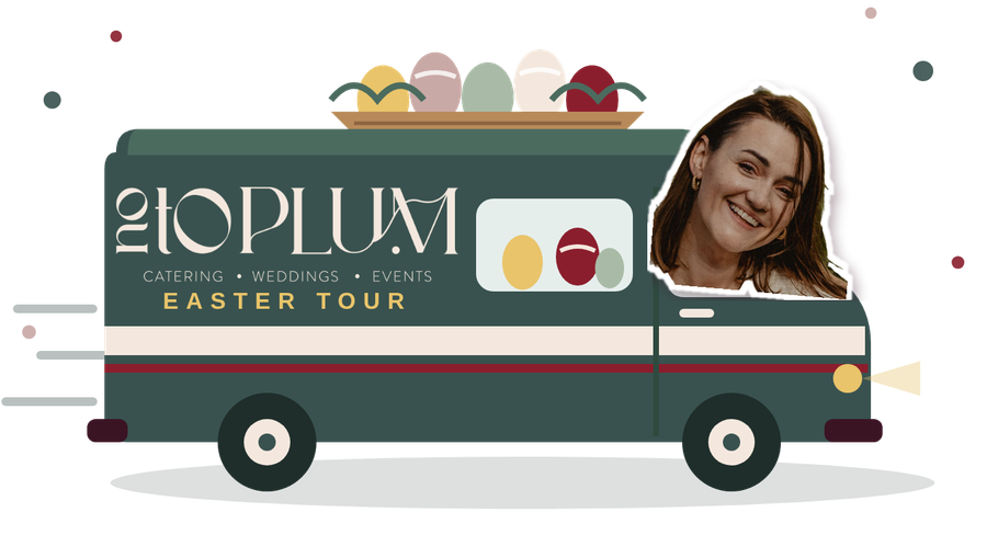 Angela w wielkanocnym busie No To Plum