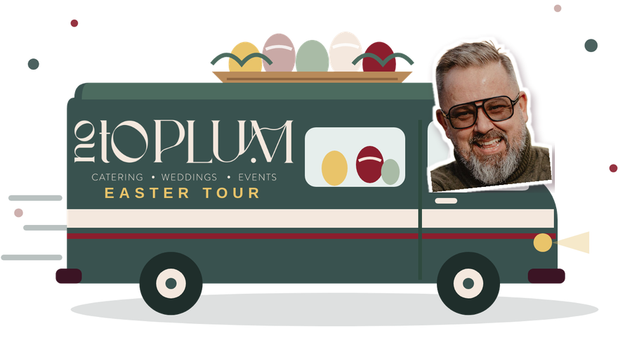 Marcin w wielkanocnym busie No To Plum